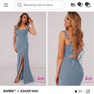 Azazie Women's Dusty Blue Bridesmaids Dress